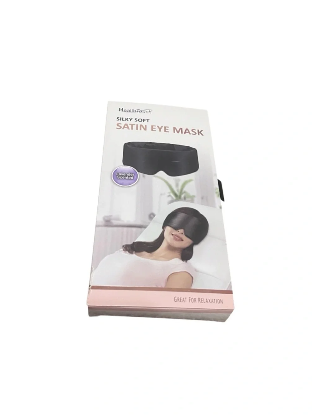 Silky Soft Satin Eye Mask Lavender Scented Black NEW 💜